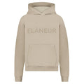 Flâneur Tonal Logo Hoodie Beige