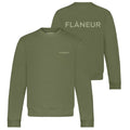 Flâneur Tonal Logo Sweater Groen