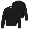 Flâneur Tonal Logo Sweater Zwart