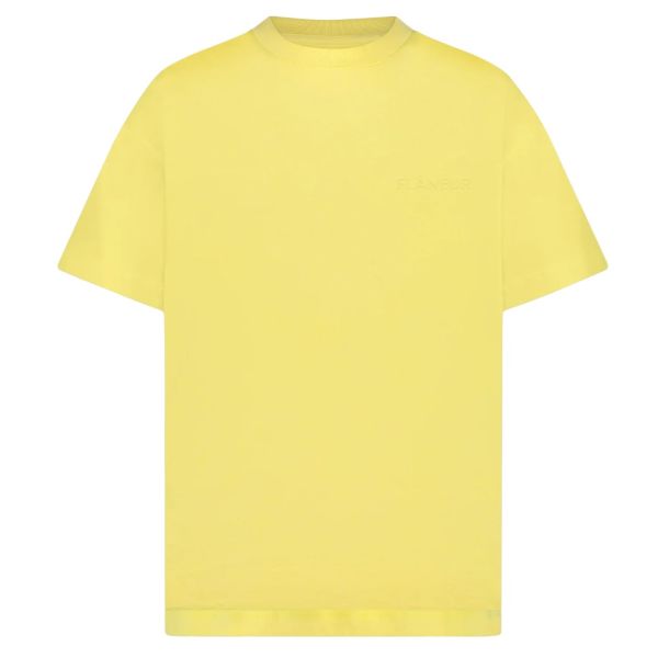 Flâneur Tonal Logo T-shirt Geel
