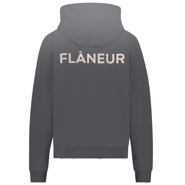 Flâneur Washed Flâneur Hoodie Zwart