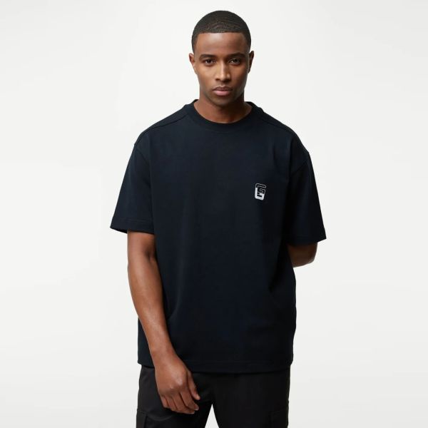 Genti Monogram T-shirt Zwart
