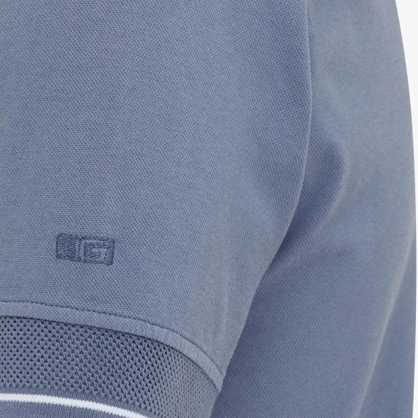 Genti 3 Buttons Polo Blauw