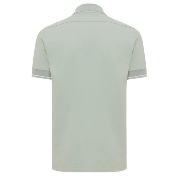 Genti 3 Buttons Polo Licht Groen
