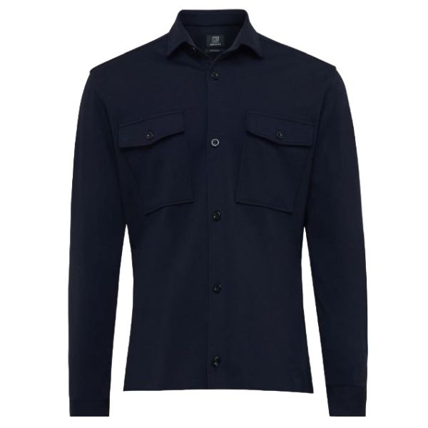 Genti Bucks Overshirt Navy