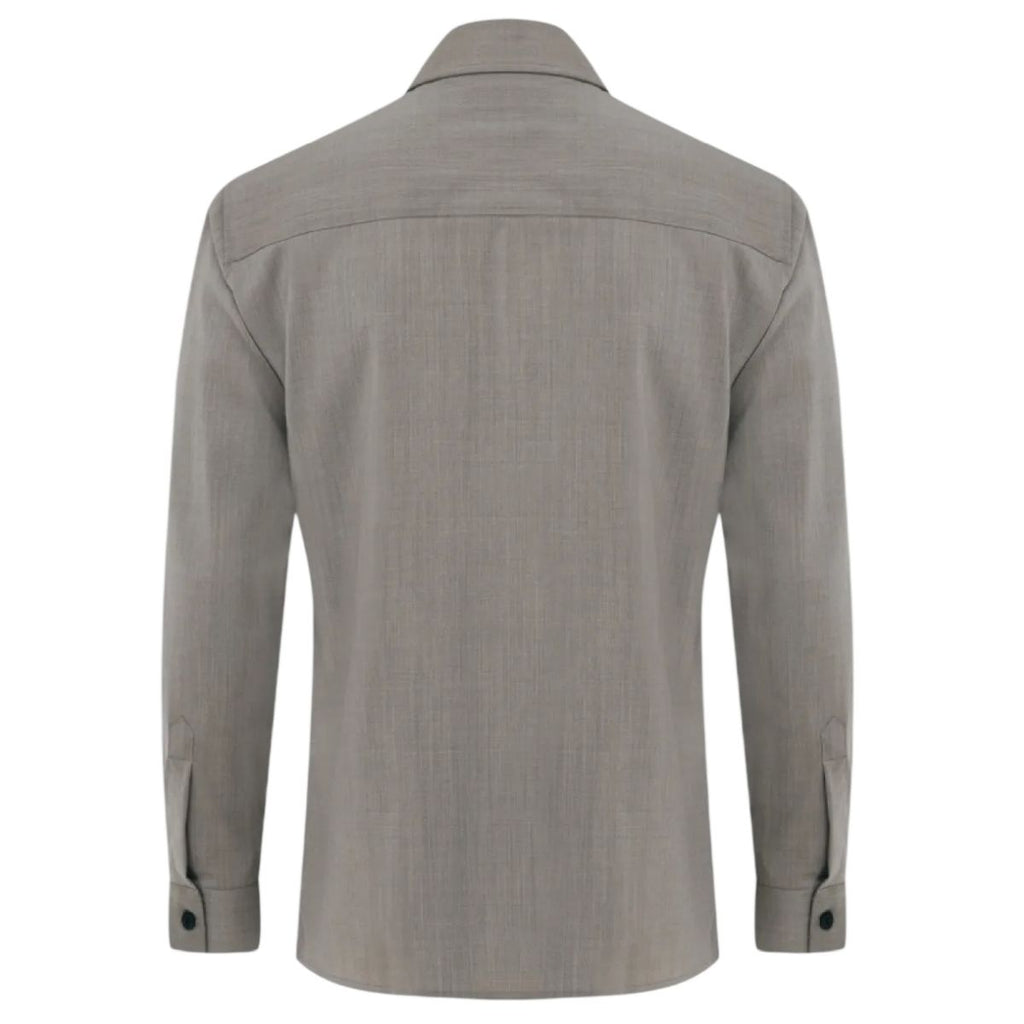 Genti Cos Zip Overshirt Beige