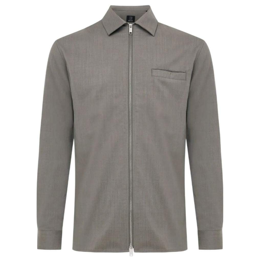Genti Cos Zip Overshirt Beige