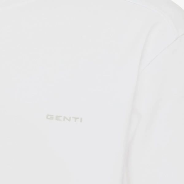 Genti Flower T-shirt Wit
