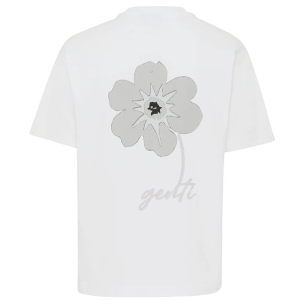 Genti Flower T-shirt Wit