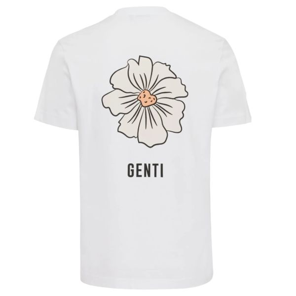 Genti Flower T-shirt Wit