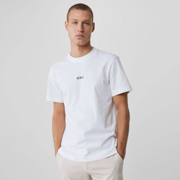 Genti Flower T-shirt Wit