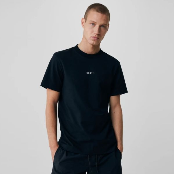 Genti Flower T-shirt Zwart