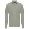 Genti Fresno Skin Fit Overhemd Licht Groen