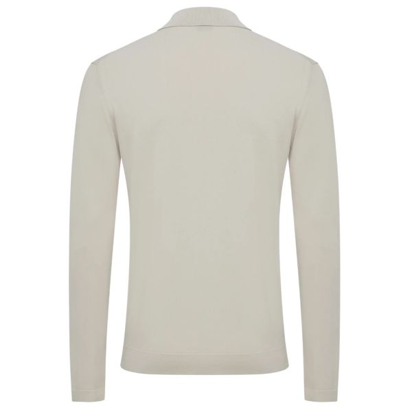 Genti Longsleeve Polo Beige