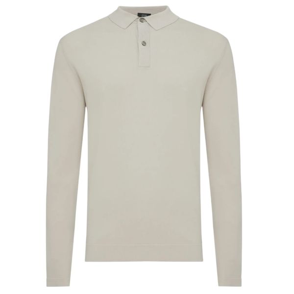 Genti Longsleeve Polo Beige