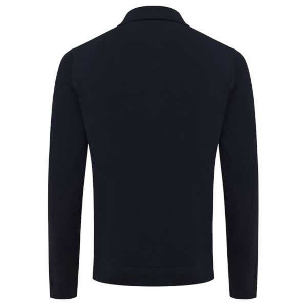 Genti Longsleeve Polo Navy