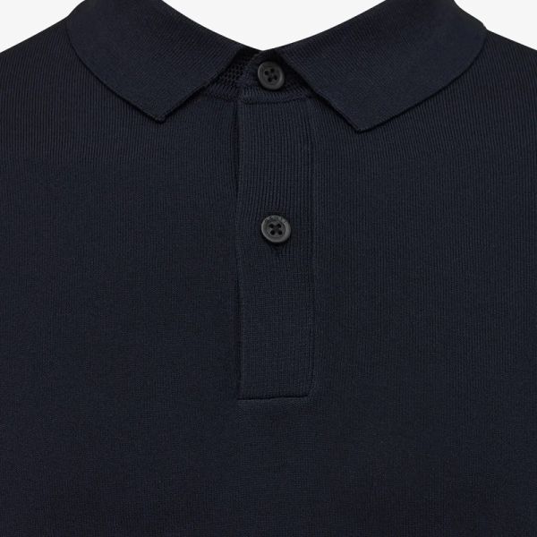 Genti Longsleeve Polo Navy