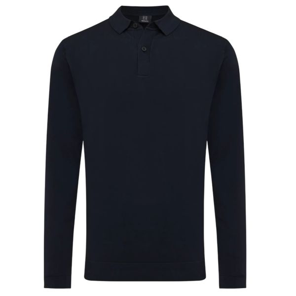 Genti Longsleeve Polo Navy