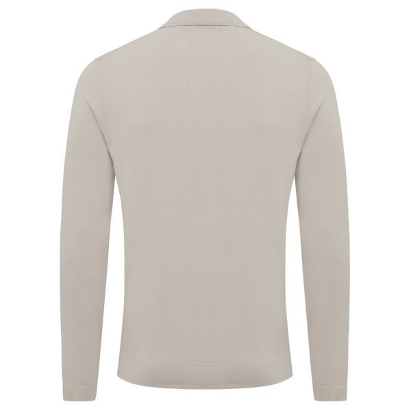 Genti No Buttons Longsleeve Polo Beige