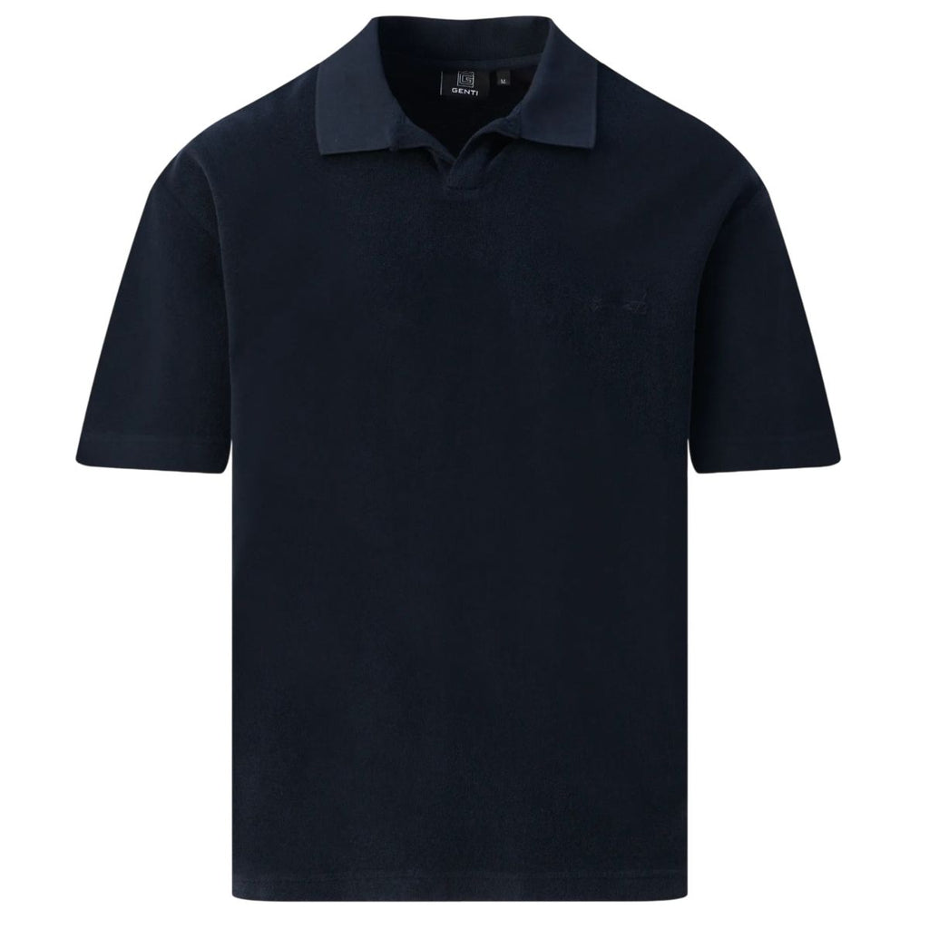 Genti No Buttons Polo Navy