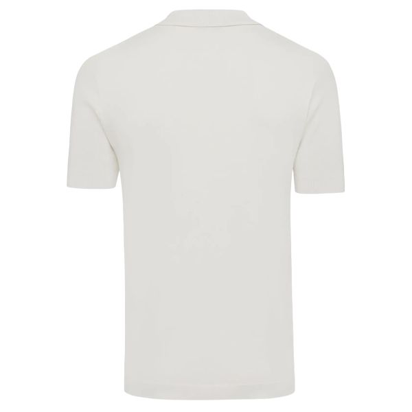 Genti No Buttons Stitch Polo Off White