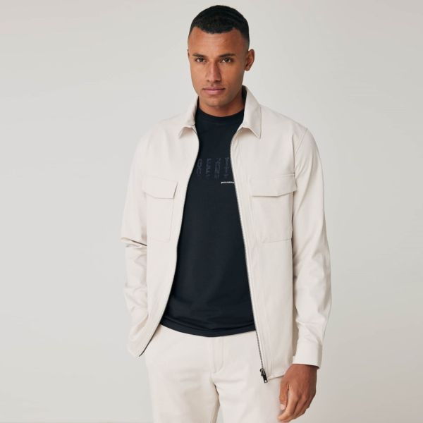 Genti Oaks Overshirt Beige