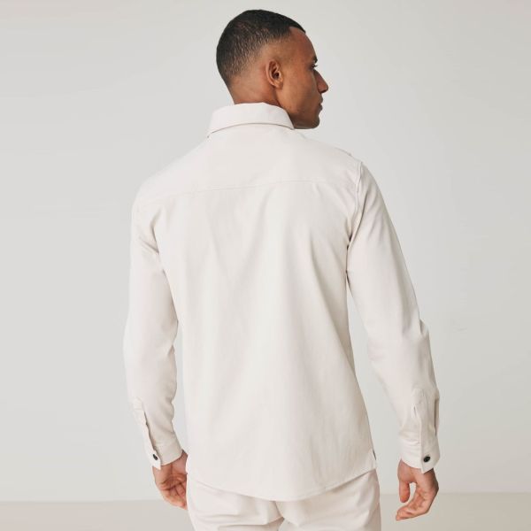 Genti Oaks Overshirt Beige