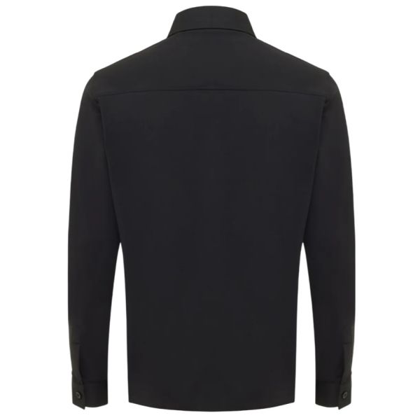 Genti Oaks Zip Overshirt Zwart