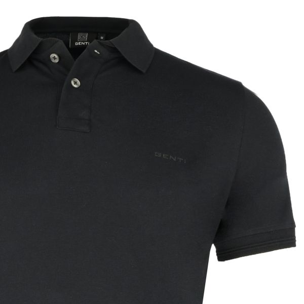 Genti Polo Zwart