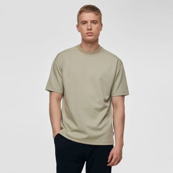 Genti Relaxed Fit T-shirt Licht Groen