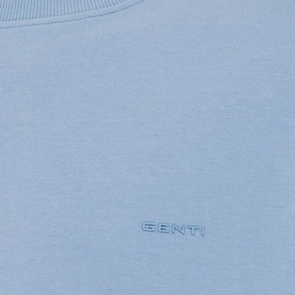 Genti Relaxed Fit T-shirt Blauw