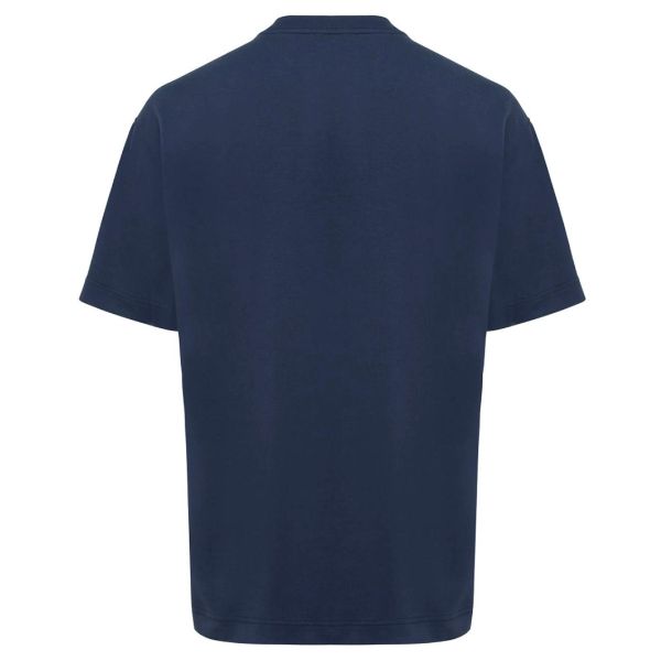 Genti Relaxed Fit T-shirt Donker Blauw