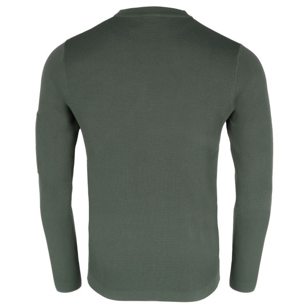Genti Round Pocket Sweater Donker Groen