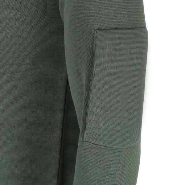 Genti Round Pocket Sweater Donker Groen