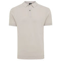 Genti Slim Button Polo Beige