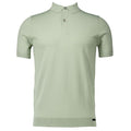 Genti Slim Button Polo Licht Groen