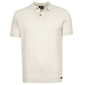 Genti Slim Button Polo Off White