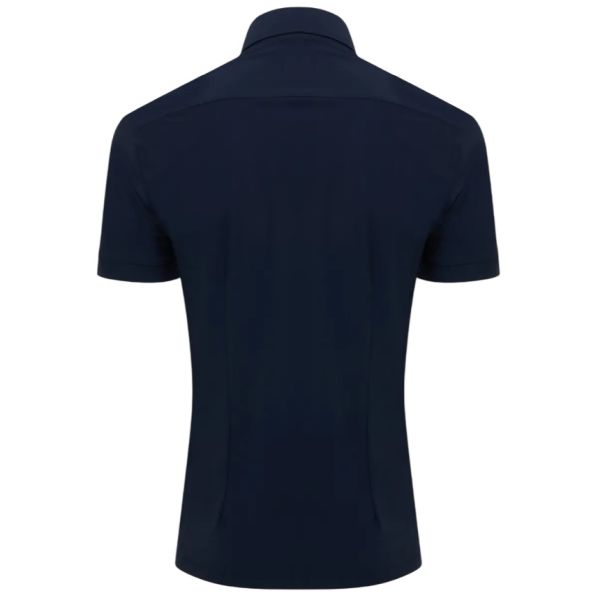 Genti Smoky Skin Fit Polo Navy