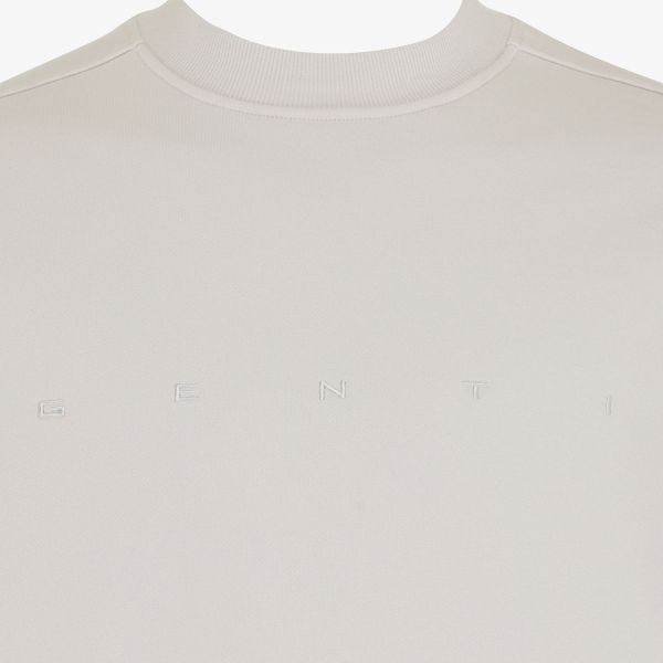Genti Logo Sweater Beige