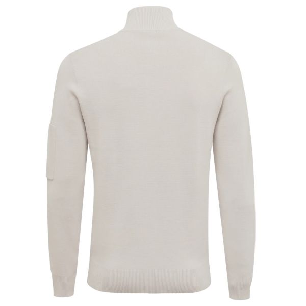 Genti Turtle 3 Buttons Sweater Beige