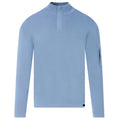 Genti Turtle Zip Sweater Blauw