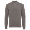 Genti Turtle Zip Sweater Bruin
