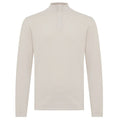Genti Turtle Zip Sweater Beige
