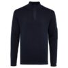 Genti Turtle Zip Sweater Navy