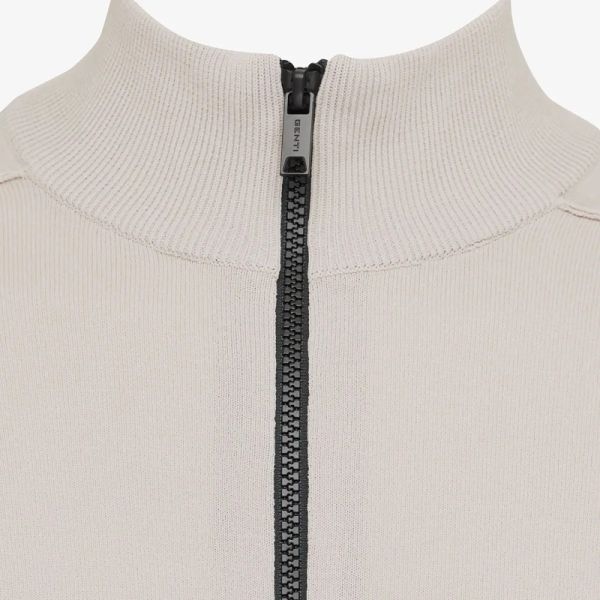 Genti Zip Vest Beige