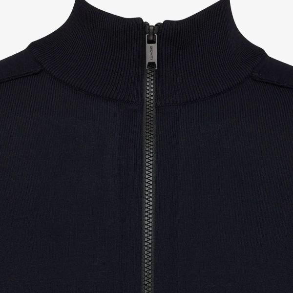 Genti Zip Vest Navy