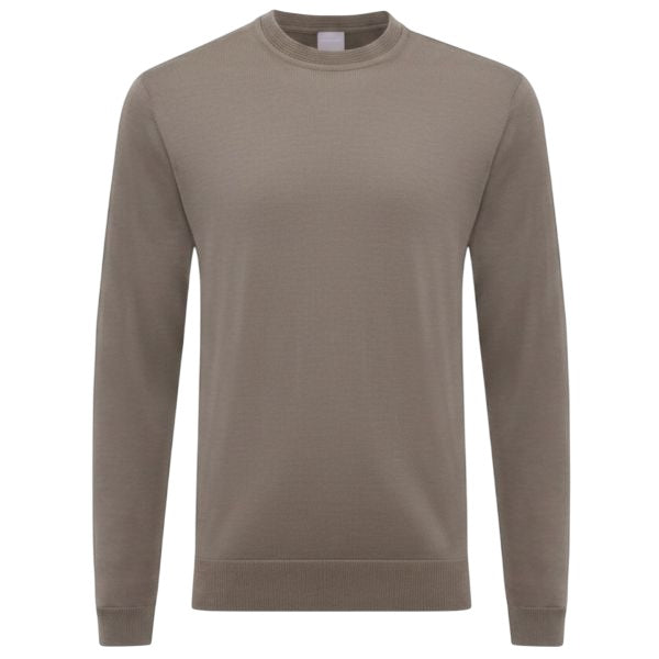 Gentiluomo Round Knit Sweater Bruin