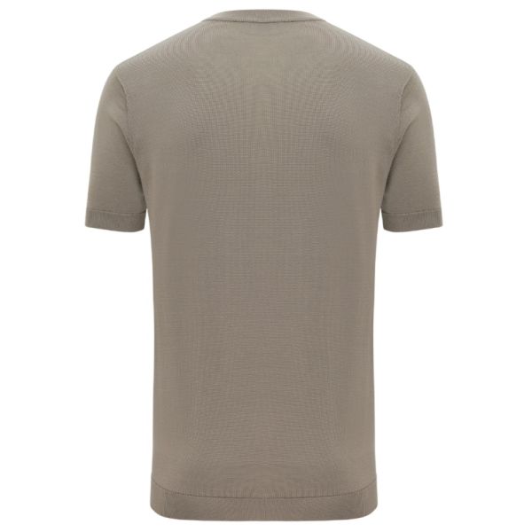 Gentiluomo Round Knitted T-shirt Bruin