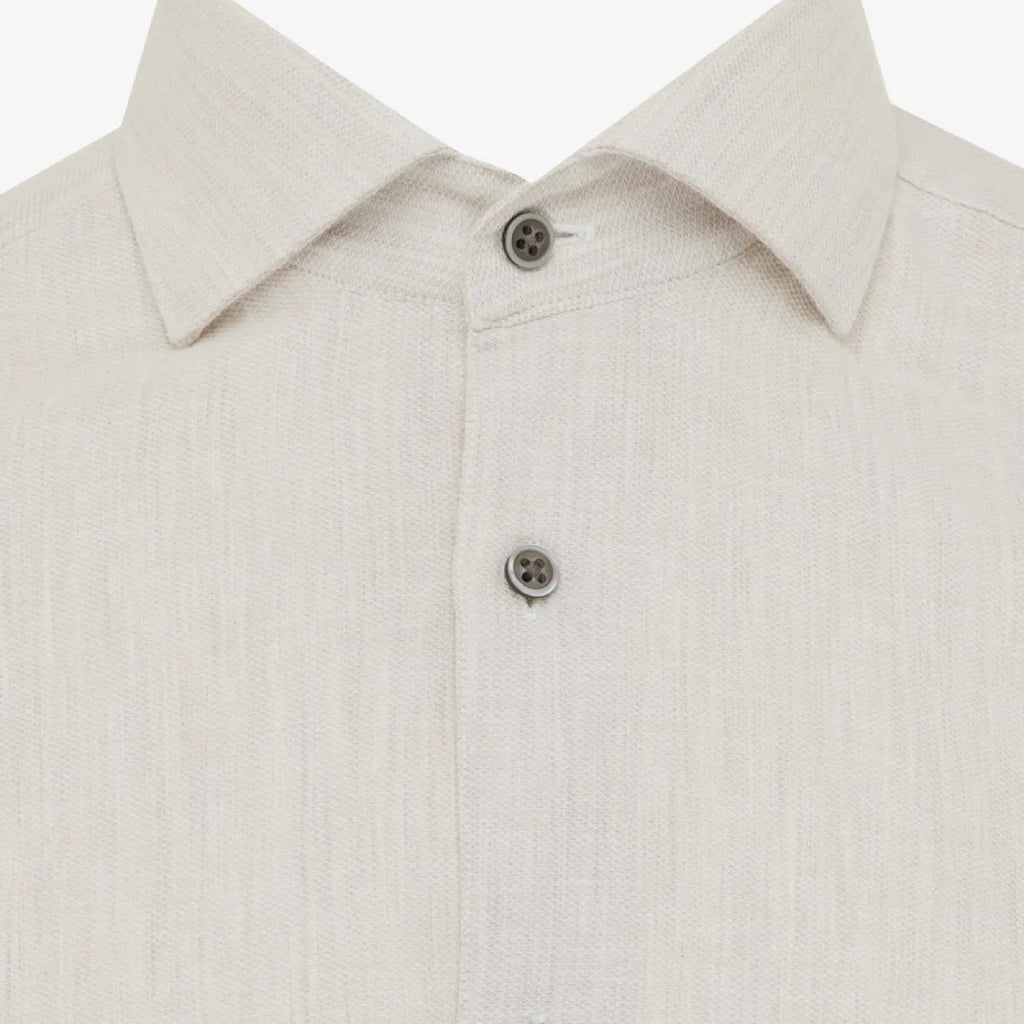 Gentiluomo Scampia Fashion Fit Overhemd Beige