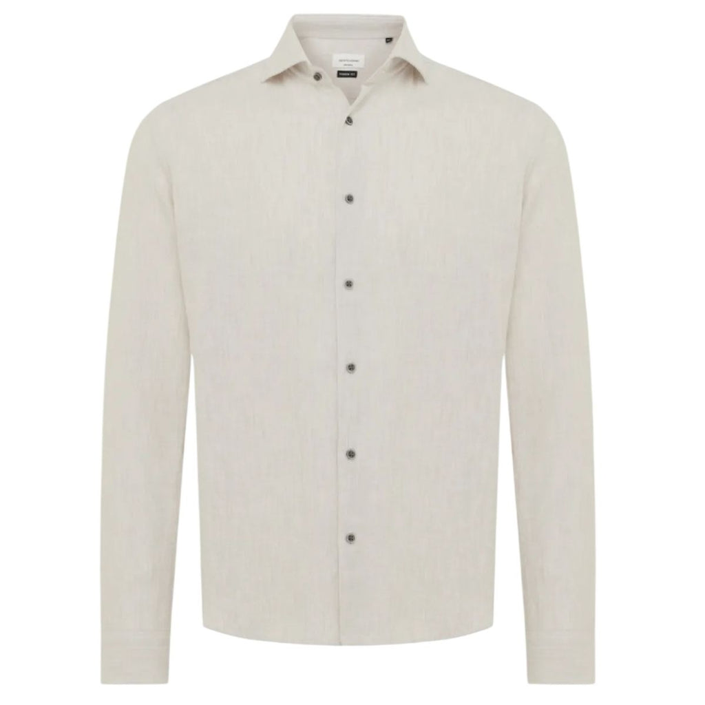 Gentiluomo Scampia Fashion Fit Overhemd Beige